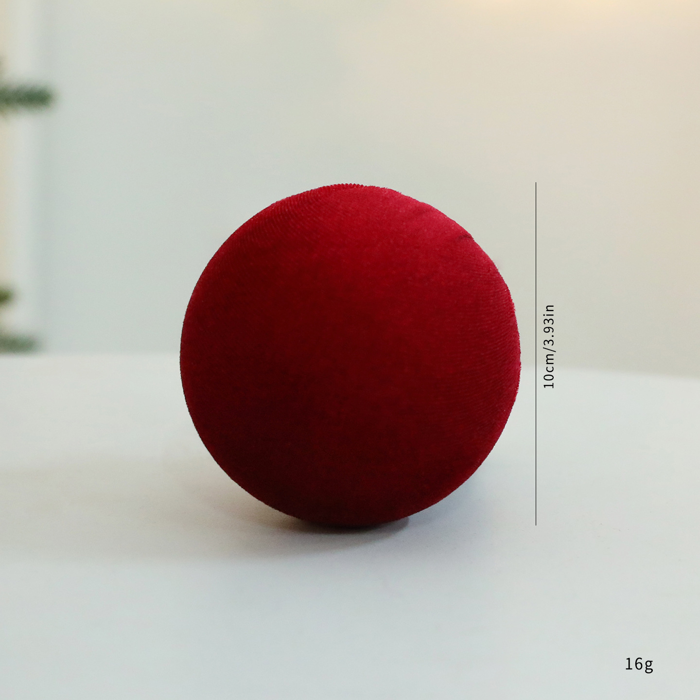 Bolas de veludo de vino 10cm