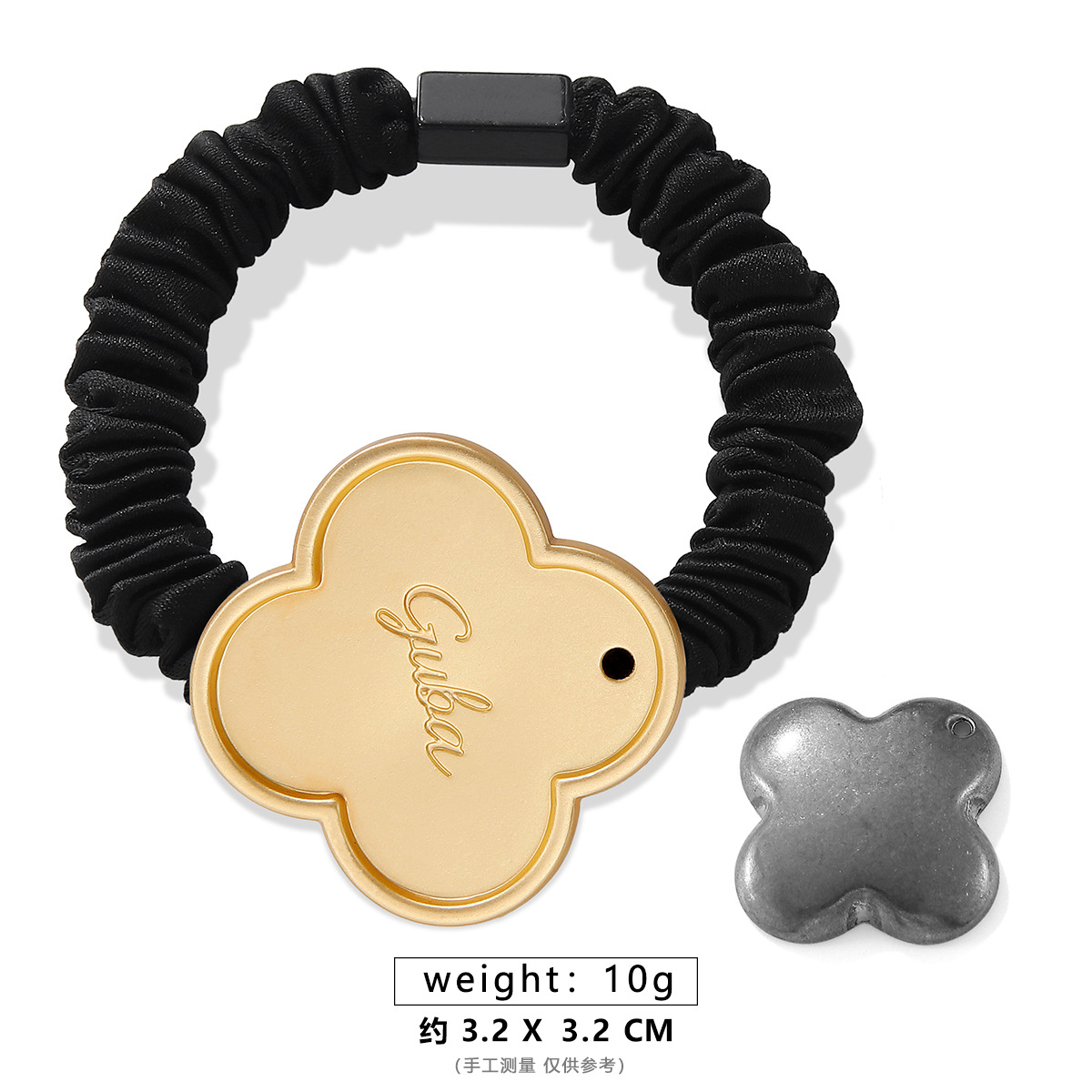 네잎꽃 소장머리끈 [뚜껑이 있는 매트골드]