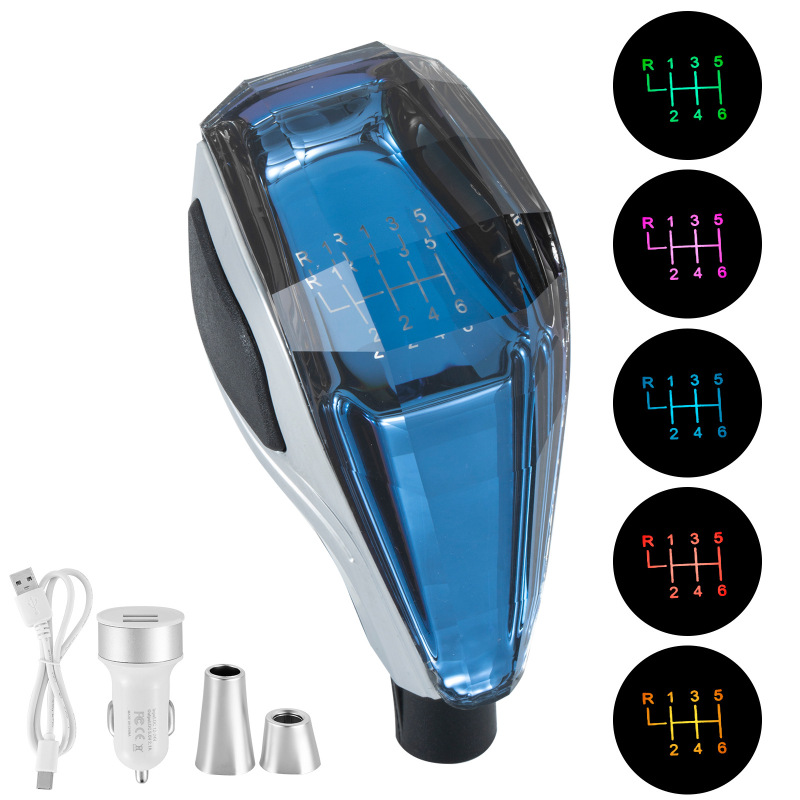 Accesorios de automóviles para Toyota Mazda Mitsubishi Crystal Gear Handle Head Head Lighting Gear Head image 22