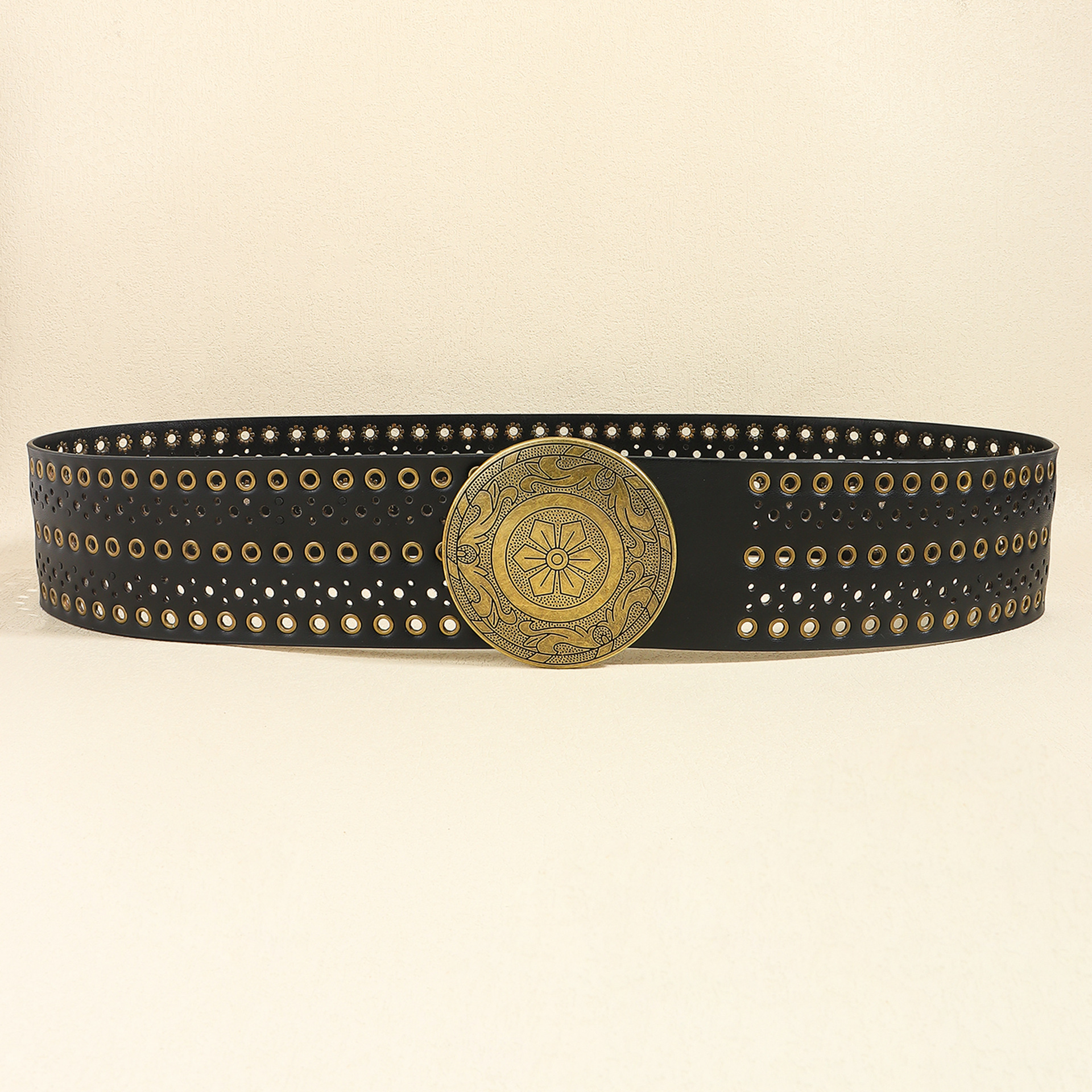 200g Weight Belt Classification 1 Piece Quantity Holiday, Banquet, Daily Occasion Pu Leather, Alloy Material Geometric Pattern Women's Gender Plating Design Retro, Vintage Style, Bohemian Style Retro Vintage Style Bohemian Geometric Pu Leather Alloy Plating Women's Leather Belts 2