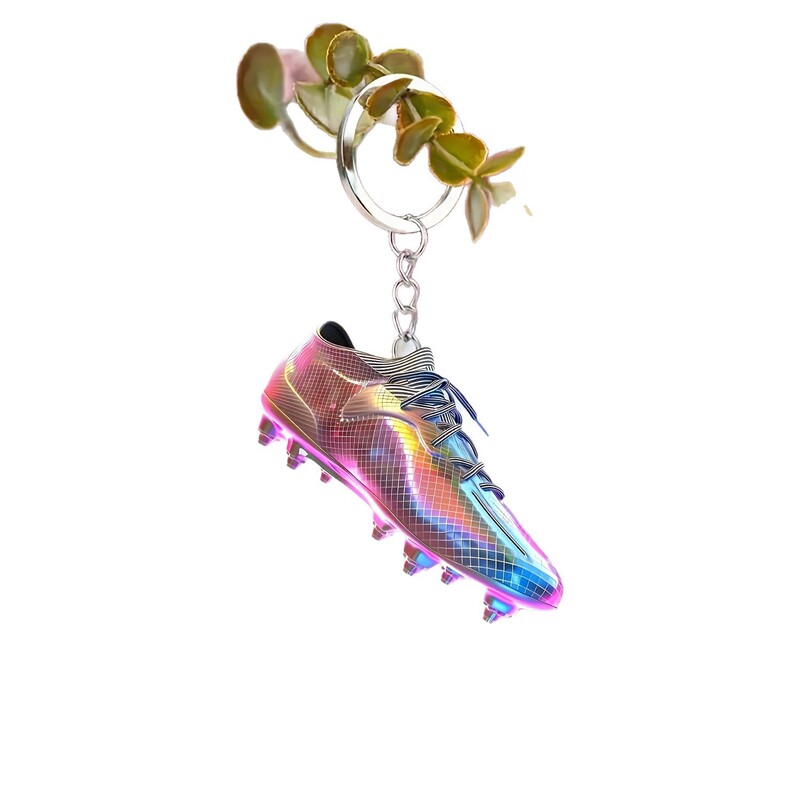 Cross-Border Hot-Selling World Cup-Themed Stylish Football Shoe Keychain New Pendant Flat Acrylic Decoration Cross-Border Hot-Selling World Cup-Themed Stylish Football Shoe Keychain New Pendant Flat Acrylic Decoration