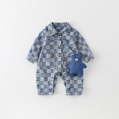 婴儿衣服秋季男女宝宝外出爬爬服可爱洋气连体衣春秋装长袖哈衣服
