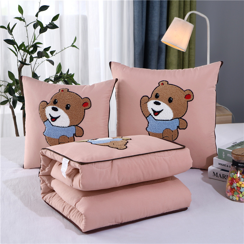 점프 곰 사계절 핑크 비취