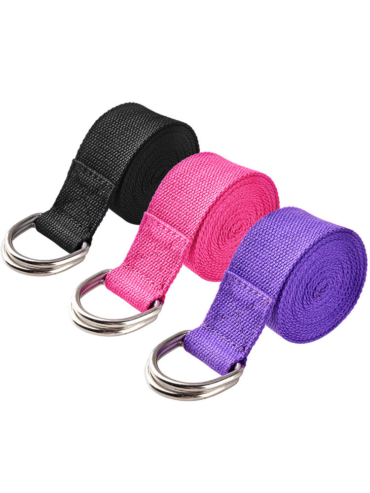 Pure Cotton Stretch Belt Yoga Rope Stretching Belt Sports Fitness Stretching Belt Adjustable Yoga Auxiliary Shoulder Opening Belt