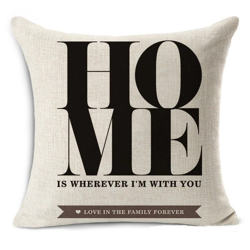 Pillowcase, sofa, chair, back pillow for bed, print