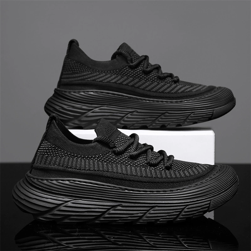 Европа 2024 новые весенние повседневные спортивные кроссовки мужские педали толстые подошвы летающие дышащие туфли