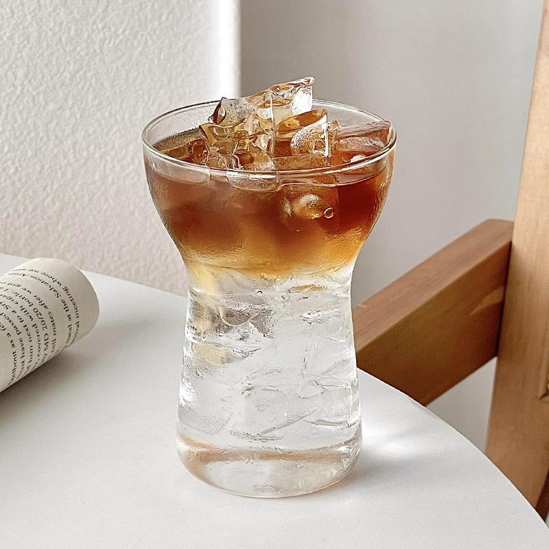 Iced Americano Coffee Cup, High Borosilicate Transparent Glass Single-Layer Cup, Breakfast Milk Cup, Juice Glass Cup, Cold Brew Cup Iced Americano Coffee Cup, High Borosilicate Transparent Glass Single-Layer Cup, Breakfast Milk Cup, Juice Glass Cup, Cold Brew Cup