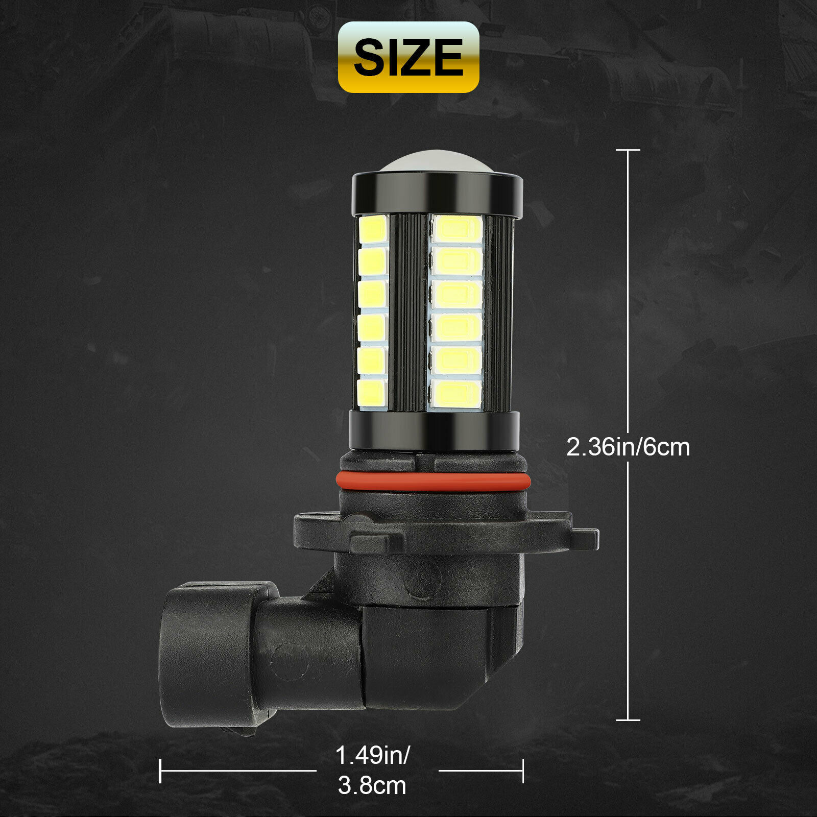 9005 + 9006 6000k luz blanca LED ampollas grandes kit de haz alto y bajo 5630 33SMD lámpara de niebla image 6