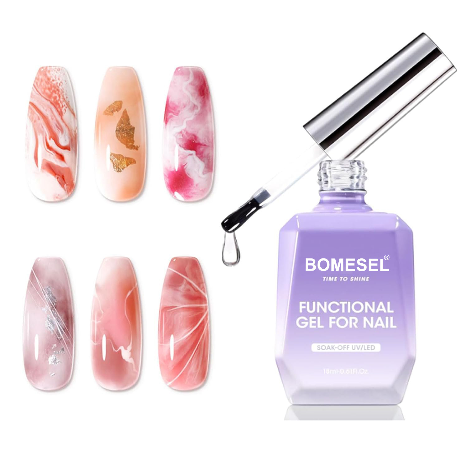 18ml de pegamento de vinilo imprimación superior conjunto de pintura superior sin necesidad de limpiar remojo puede sustituir el comercio exterior de pegamento de ojos de gato