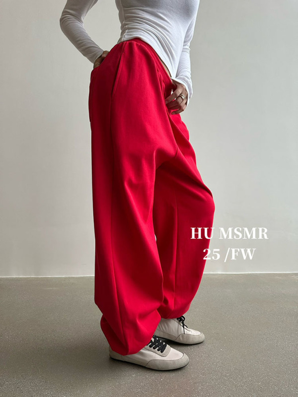 广州十三行HUMSMR秋上新束脚松紧腰洋气显瘦休闲裤C1035|undefined