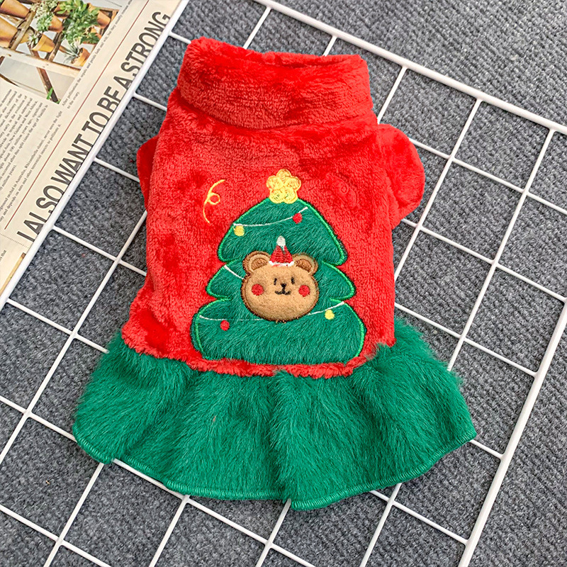 160g Weight Pet Clothing Type Of Pet Supplies 1 Piece Quantity Holiday, Daily, Festival Occasion Polyester Material Christmas Festival Elk Pattern Winter Season Cute Style Cute Polyester Christmas Elk Pet Clothing 7