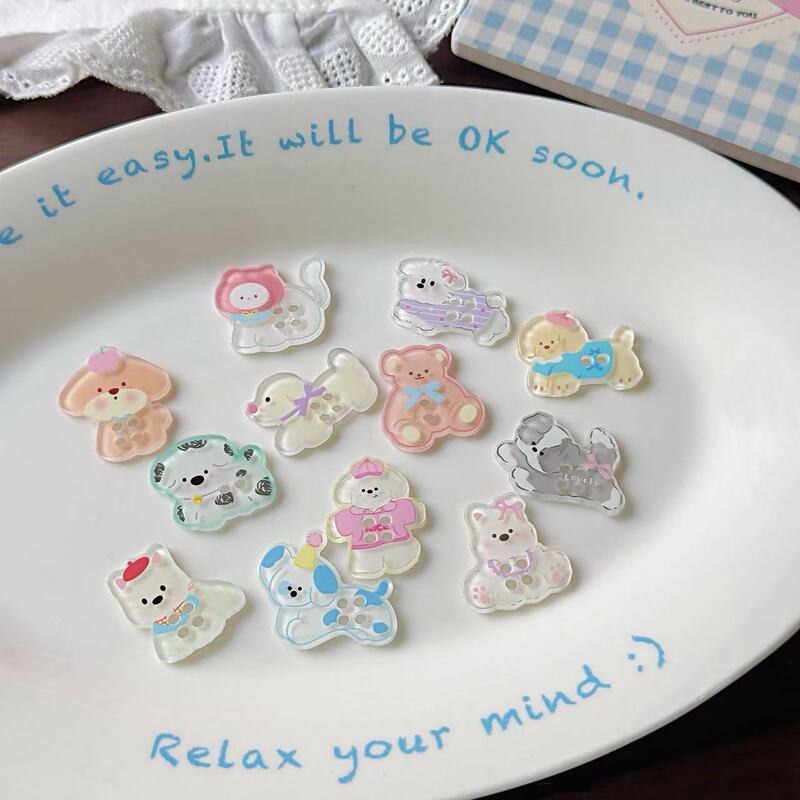 New Animal Puppy Cartoon Acrylic Buttons for Spring and Summer DIY Handmade Clothing, Shoes, Hats, Socks, and Phone Case Patches New Animal Puppy Cartoon Acrylic Buttons for Spring and Summer DIY Handmade Clothing, Shoes, Hats, Socks, and Phone Case Patches