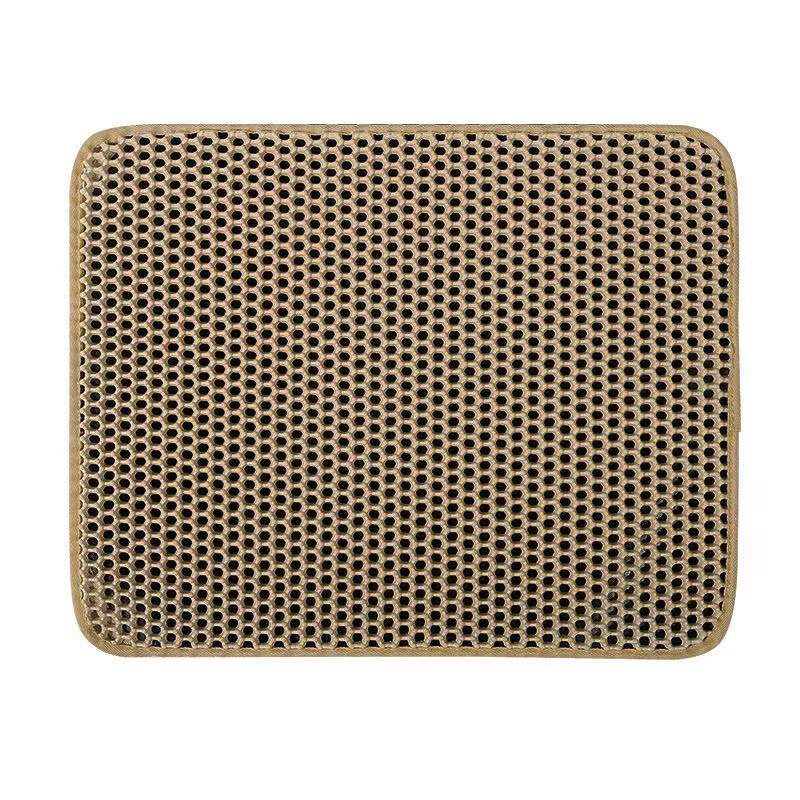 Esterilla doble de EVA para arena de gatos, almohadilla impermeable para mascotas, manta filtrante para bandeja sanitaria de gatos.