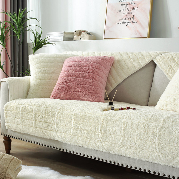 Plush modern warm universal sofa