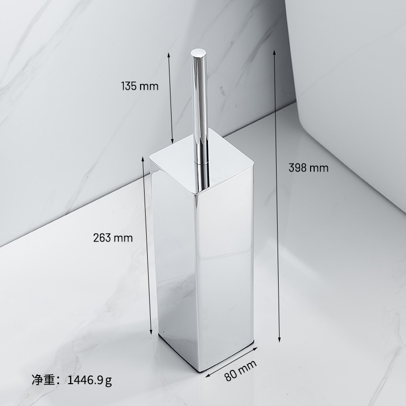 304ステンレス製トイレブラシ、床置き式浴室トイレ用、防臭、死角なしの清掃セット|undefined
