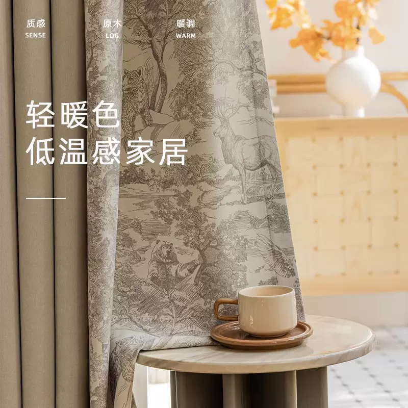 窗帘法式复古雪尼尔美式洛可可遮光卧室客厅飘窗成品绍兴科桥厂家