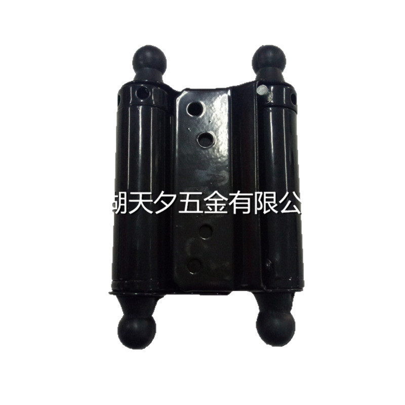 Tianxi 工場黒プラスチック両開きスプリング鉄ヒンジ双方向フリードアハードウェアアクセサリーフラットスプリングヒンジ|undefined