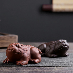 Source manufacturers purple sand tea pet ornaments lucky purple sand brave boutique can raise tea pet tea table tea accessories wholesale