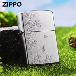 Zippo芝宝正品打火机205蝶语玫瑰个性礼物煤油砂轮送礼批发