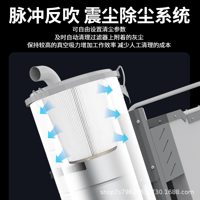 亚伯兰VK1501工业商用吸尘器工厂车间大吸力强力大功率吸尘吸水机