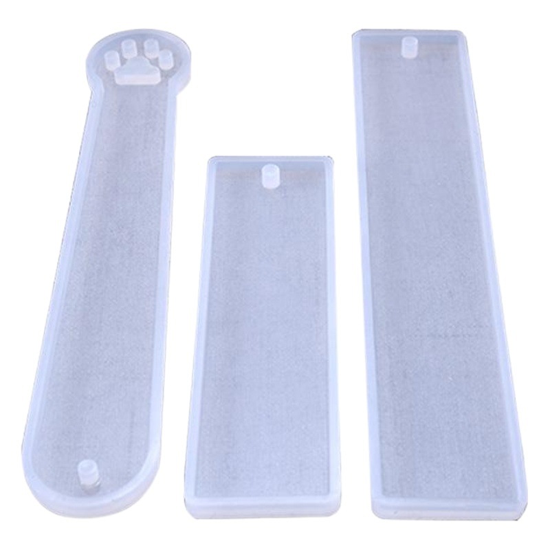 Crystal epoxy bookmark mold cat claw bookmark mold silicone mold diy mold AB glue mold