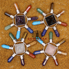 Cross-border European and American jewelry, ethnic style personalized crystal handicrafts, pyramid ornaments