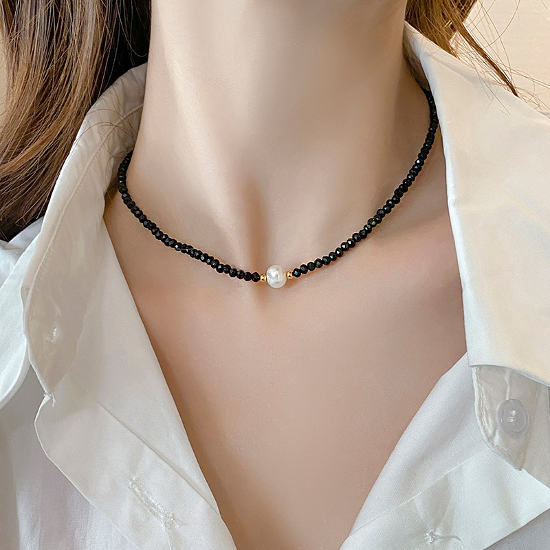 1 Piece Fashion Round Imitation Pearl Pearl Plating Women's Necklace display picture 3