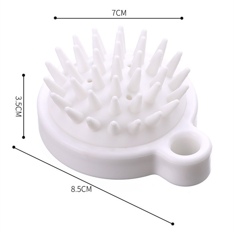 Cepillo Masajeador de Cuero Cabelludo de TPE, Cerdas Suaves, Anti-picazón para Lavado de Cabello y Baño image 19