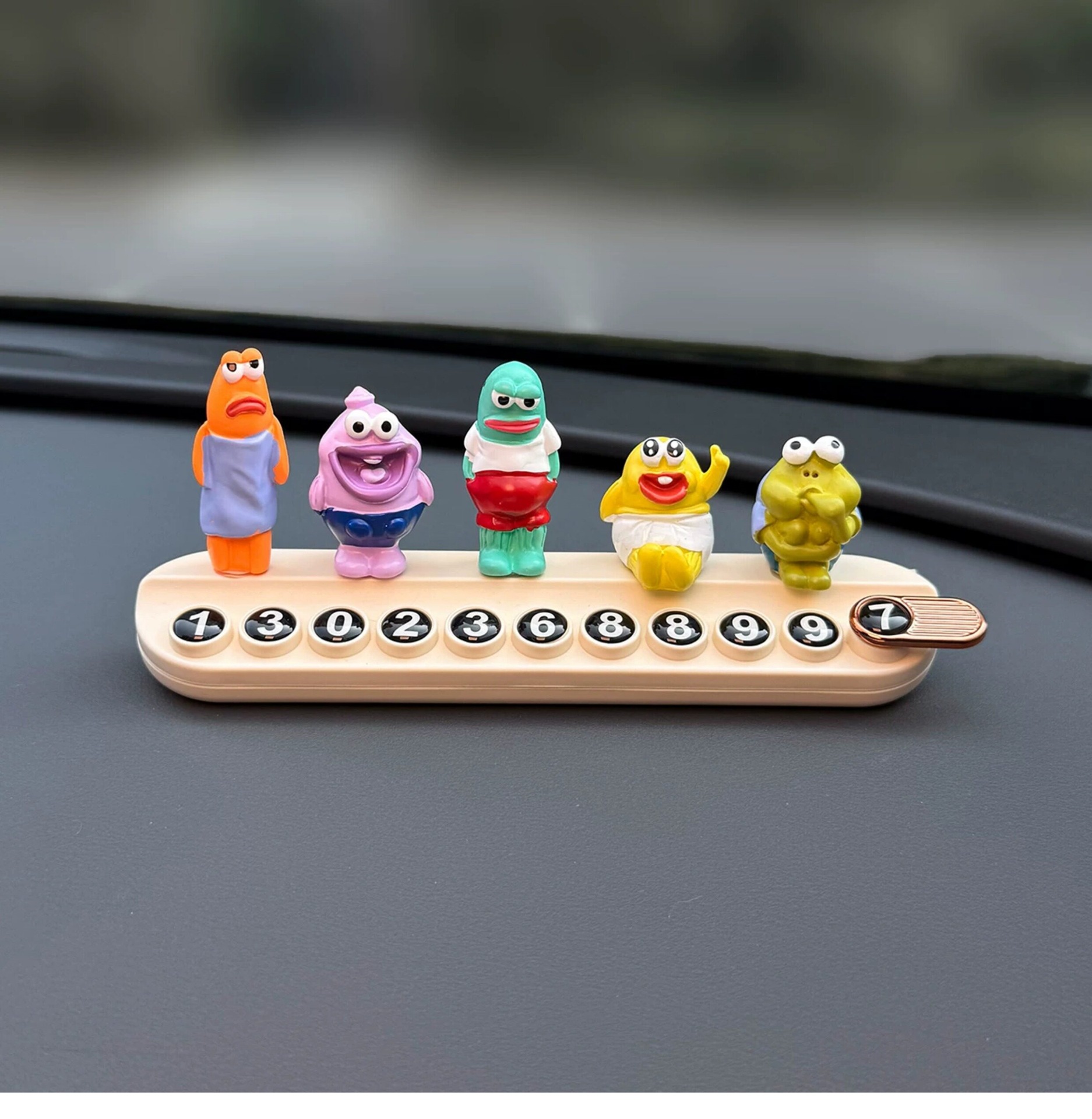 2026 New Bikini Town Temporary Parking Number Plate, Car Moving Phone Number Sign, Cute for Women