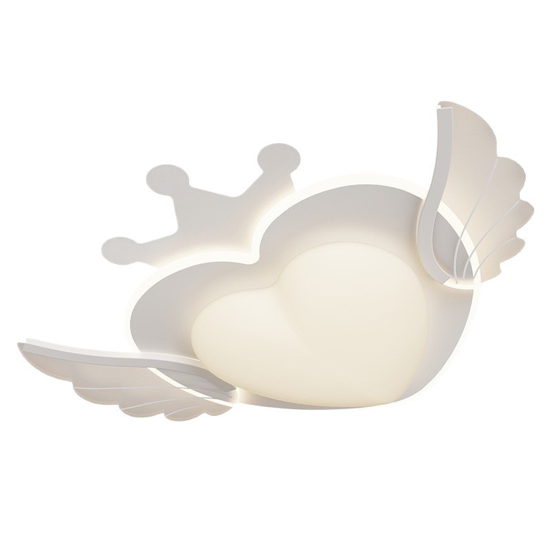 [Estrictamente seleccionado] Lámpara de techo de protección ocular para la habitación de los niños Lámpara de amor led de espectro completo Lámpara simple moderna para niños y niñas