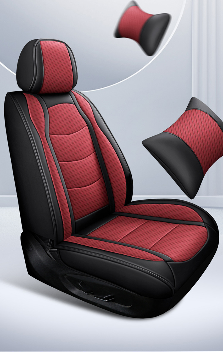 2025 New Ponytail All-Inclusive Full Leather Car Seat Cushion Four-Season Universal Car Seat Cover Source Factory Wholesale