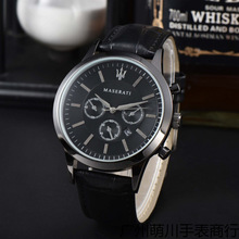 2024外贸皮带日历休闲手表3针手表厂家批发一件代发