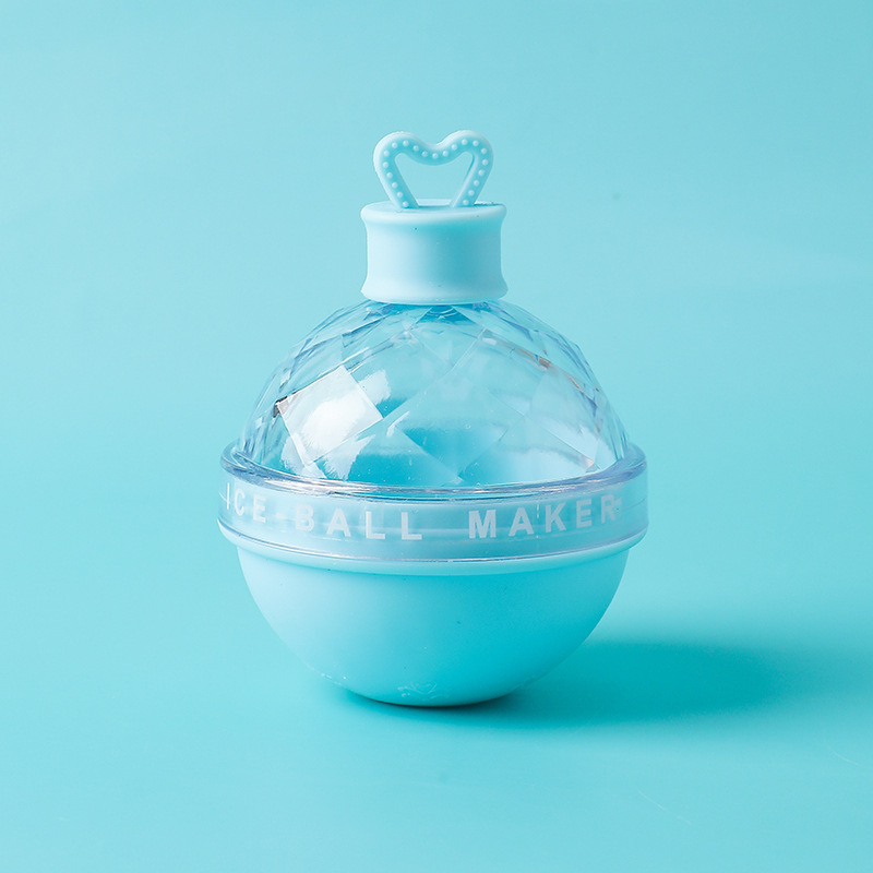 Molde de hockey sobre hielo amor bola redonda grande cubitos de hielo bandeja de hielo whisky hogar grado alimenticio silicona cubo de hielo congelado artefacto