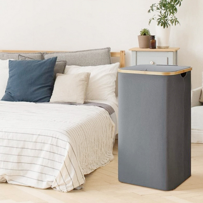 100L Dirty Clothes Bag Box Foldable Laundry Hamper Basket