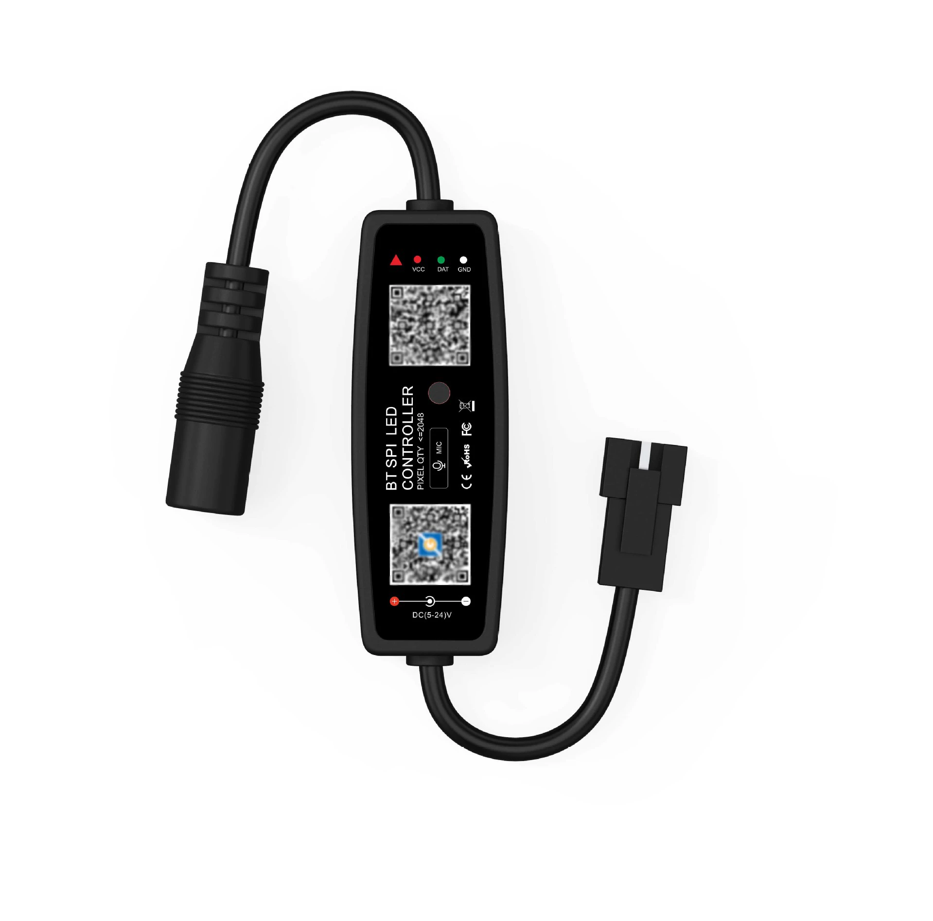Music Bluetooth Phantom Controller DC Interface APP Control Flowing Water Rapon Mode LED Lightinger 12-24V