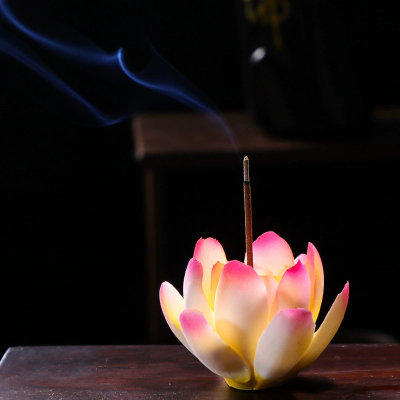 Вставка для благовоний из керамической нити Дзен ручной замешанный Лотос Будда зал для благовоний внутренние украшения для благовоний украшение чайной церемонии стоящий ладан трансграничный