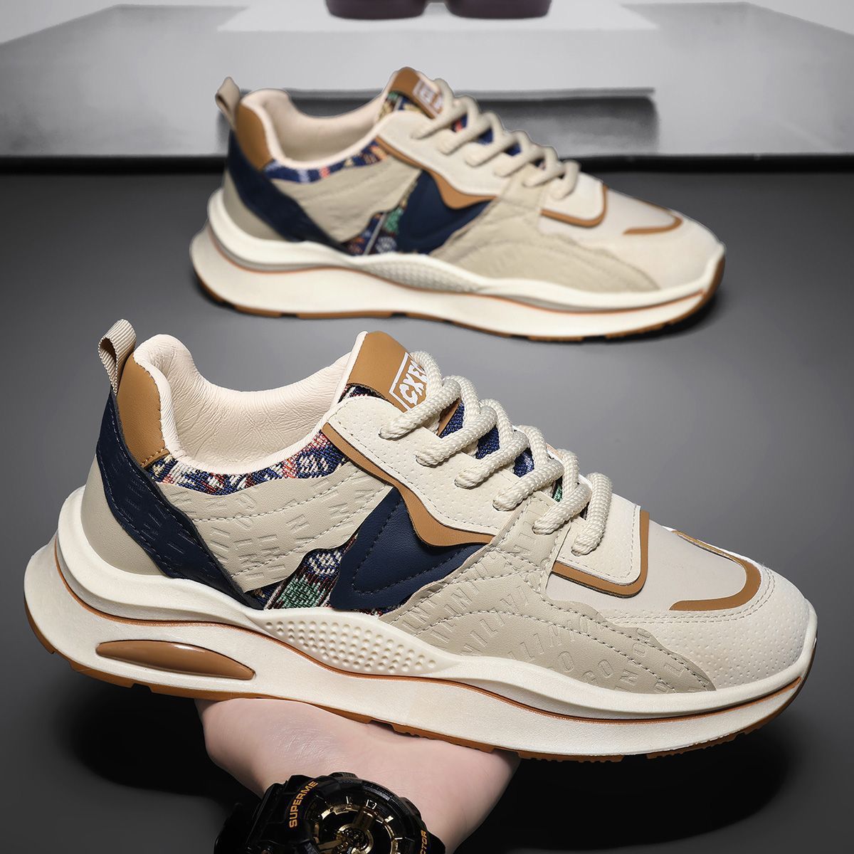 Men's Shoes Autumn And Winter 2025 New Style Trend Soft Sole Sports Casual Shoes Men's Thick Sole Height Increase Dad Shoes Men's Trend_voghion.com
