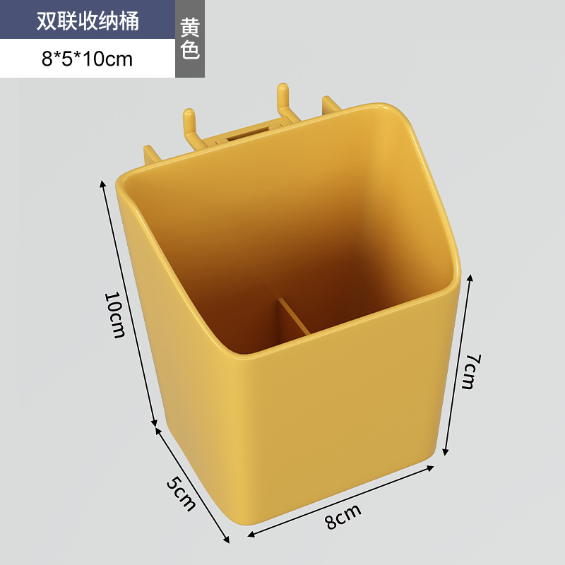 Accesorios de agujeros redondos de hierro forjado gancho cesta de malla caja de almacenamiento de estante de absorción magnética clips de color almacenamiento de escritorio