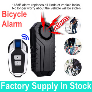 Wireless Bike Alarm Ip65 Remote Control Motorcycle Vibration