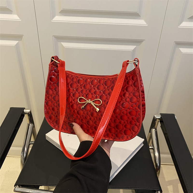 Estilo caliente de primavera y verano, diseño de moda, todo fósforo, casual, bolso de viaje diario, bolso de axila de hombro nuevo para mujer 2025