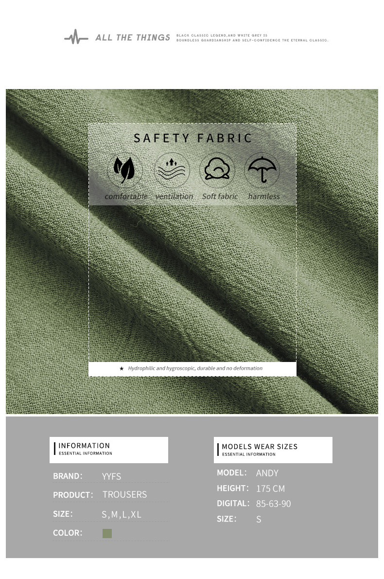 Solid Color Nine-point Straight Pocket Casual Pants_voghion.com