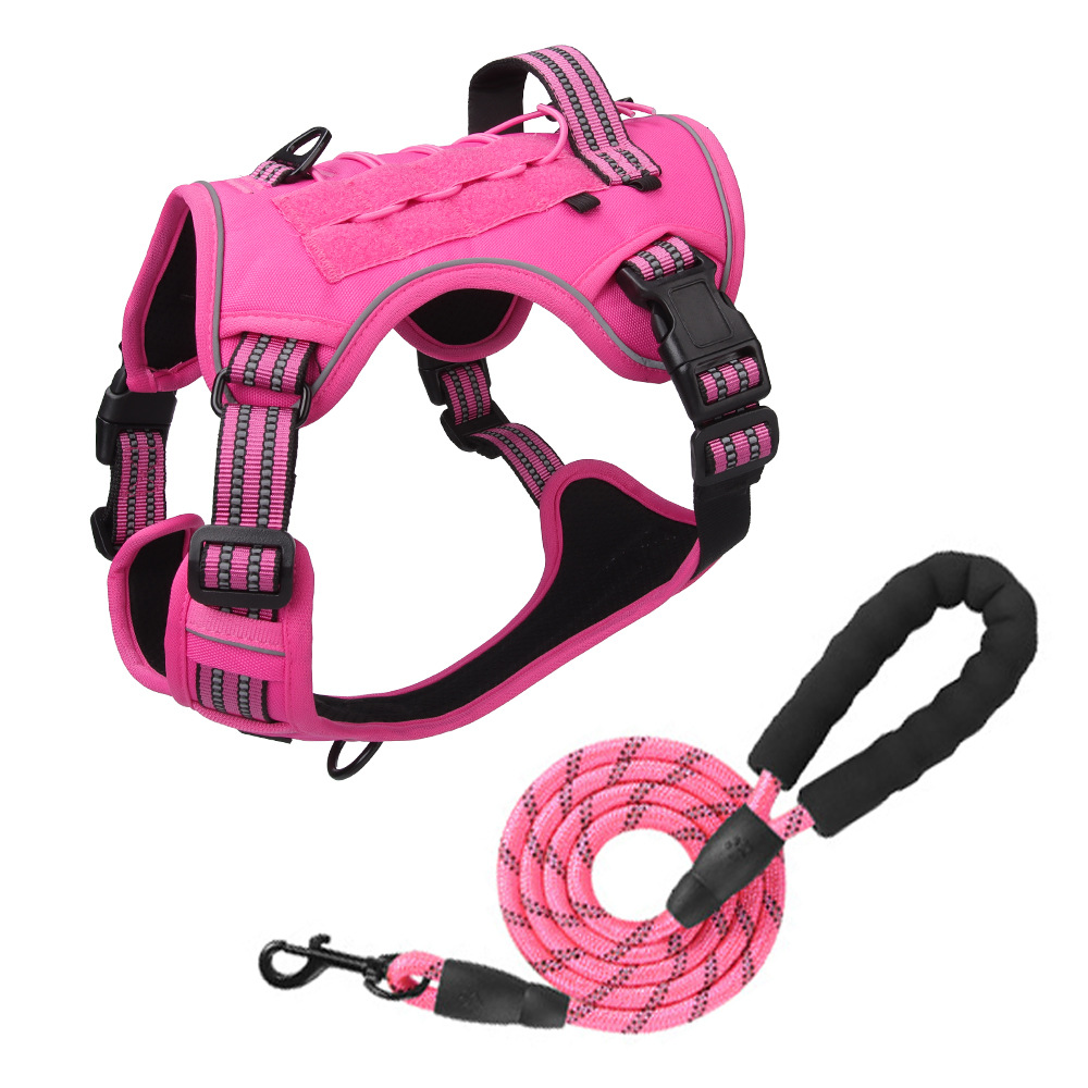 Chaleco táctico multifuncional entrenamiento al aire libre a prueba de explosiones estampado una sola chaleco de pecho táctico cinturón de pecho gran cuerda de tracción de perro