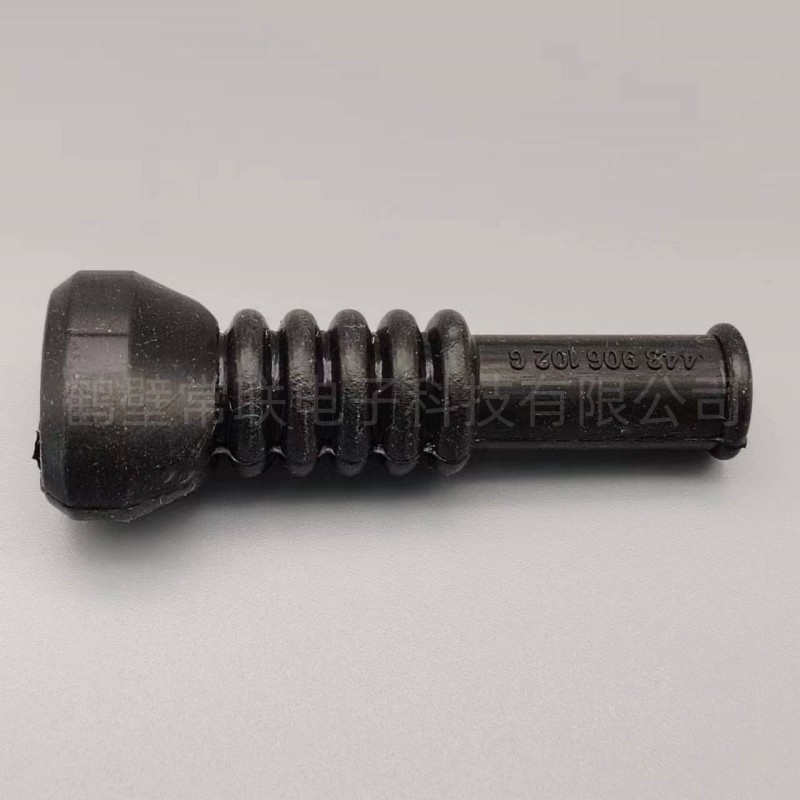 JT7021-1.5-21 供应汽车连接器2孔2线黑色防水橡胶护套螺纹皮套