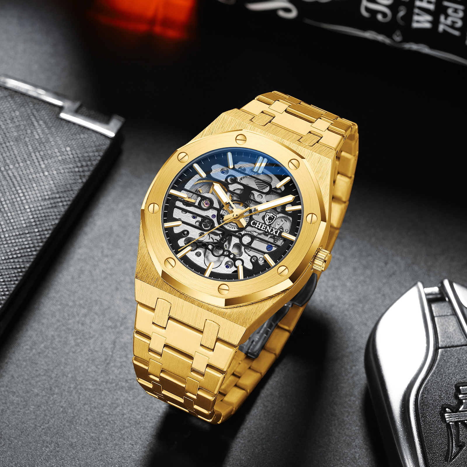 Orologio uomo automatico meccanico stile scheletrato_voghion.com
