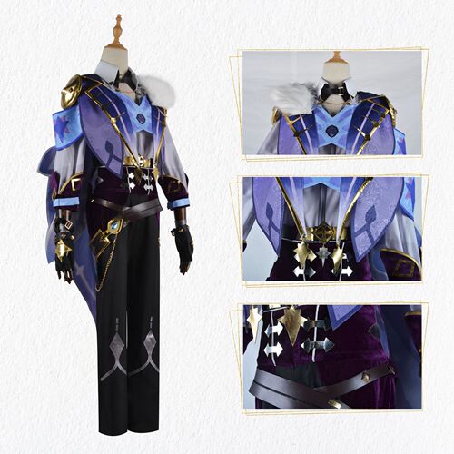 Original God Kaia cosplay suit West Wind Knights cosplay cavalry captain Kaia anime game suit male