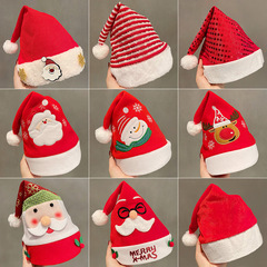 クリスマスのクリスマスの帽子の女の子の装飾の帽子のぬいぐるみのアイデアのサンタクロースの鹿の角の帽子の成人の子供の帽子の服装