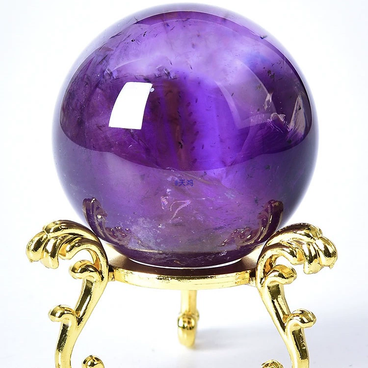 Uruguay Amethyst Ball Ornament Pure Raw Mineral Crystal Ball Seven-Star Array Home Entrance Recruitment Feng Shui Ball