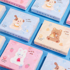 Origin Factory Colored Print Facial Tissue Cute Soft Pocket Tissue Convenient Portable Facial Tissue Wholesale