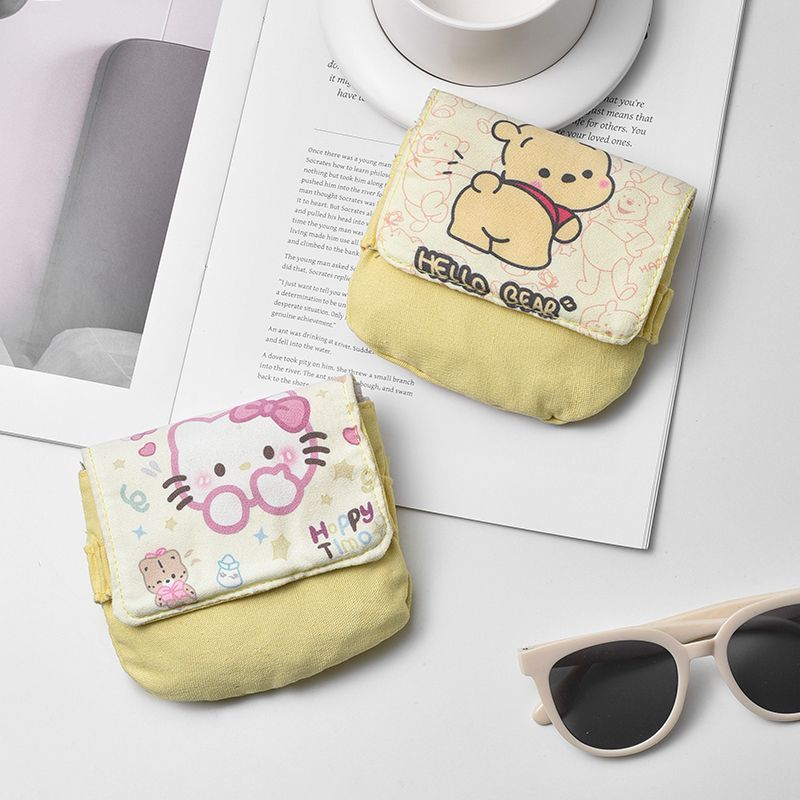 만화 생리대 보관 가방, 휴대용, 귀엽고 휴대 가능, 소녀용 대용량 학생 생리대 가방