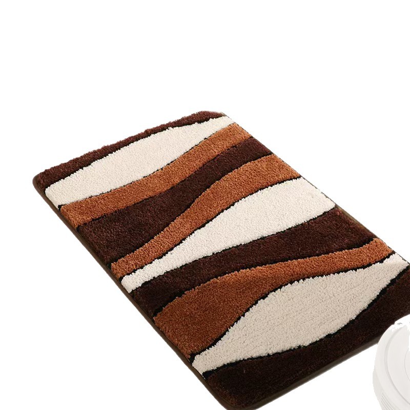 Alfombra de baño de cachemira americana transfronteriza, alfombra de baño doméstica anti-sucia, alfombra de baño etiquetada